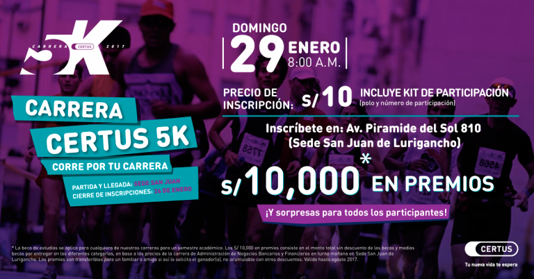 carrera 5k Certus